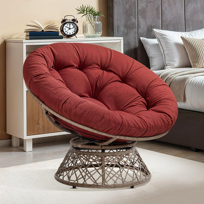 Bme 40" Papasan Swivel Chair