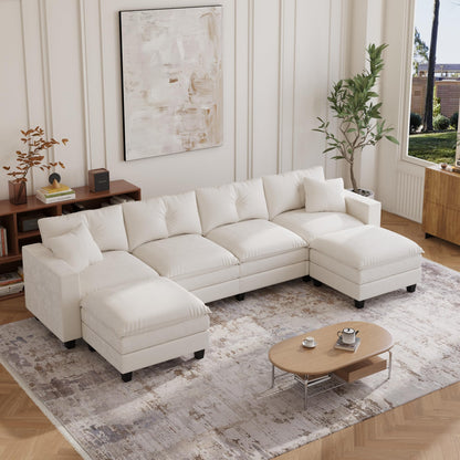 97" 5-Seater Modular Sofa – Beige