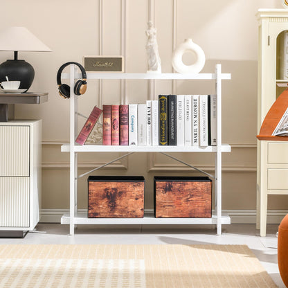 HCHQHS 4-Tier Industrial Bookshelf