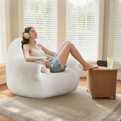 DAICO Bean Bag Chair White