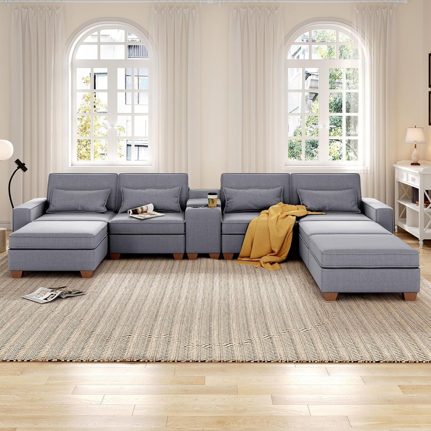 Modular Sofa with Storage – Grey