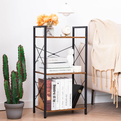 HCHQHS 4-Tier Industrial Bookshelf