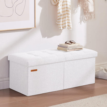 HAUSFRAU 31.5" Storage Ottoman Bench