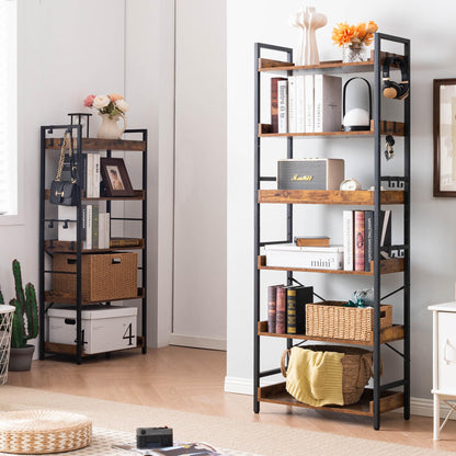 HCHQHS 6-Tier Bookcase