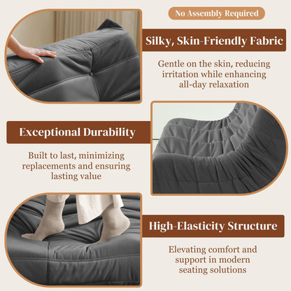 Dark Gray Bean Bag Chair