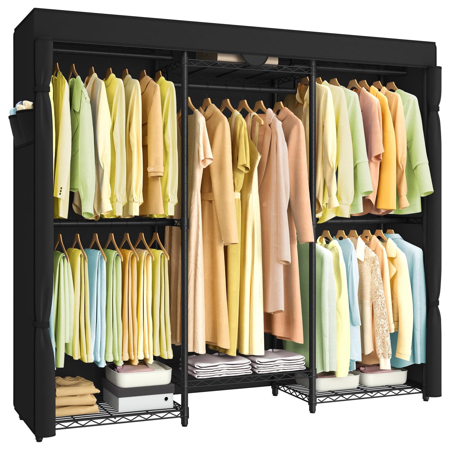 SONGMICS Heavy-Duty Portable Clothes Rack
