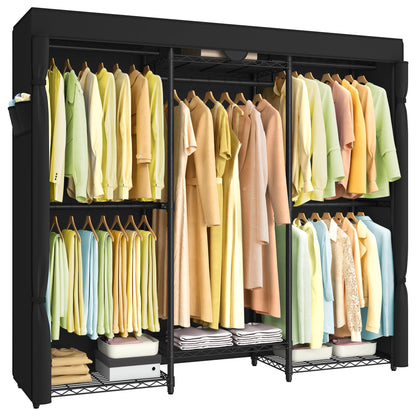 SONGMICS Heavy-Duty Portable Clothes Rack