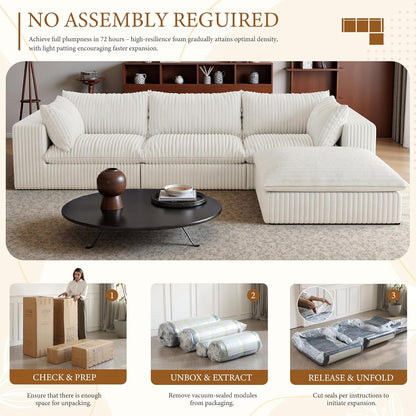 118" Modular Sofa – Black