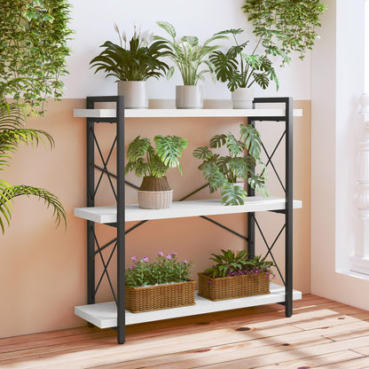 HCHQHS 4-Tier Industrial Bookshelf