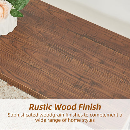 HOMISSUE 3-Tier Rustic Bookshelf