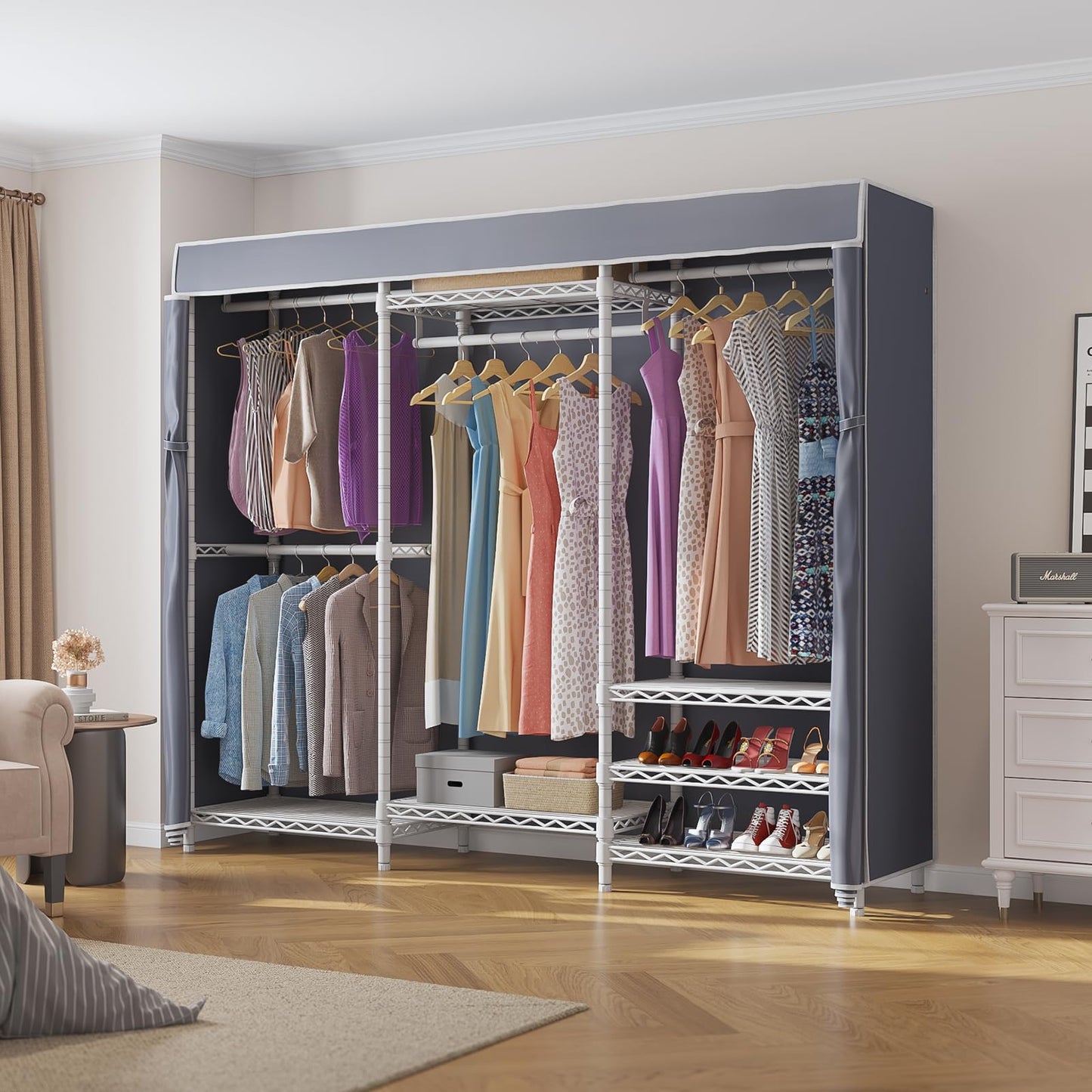 VIPEK V5C Heavy Duty Covered Clothes Rack