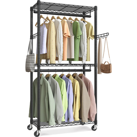 SONGMICS Heavy-Duty Portable Clothes Rack