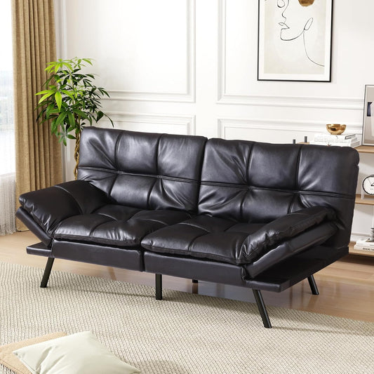 Vipbear Grey Futon Sofa Bed 71"