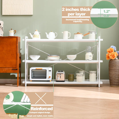 HCHQHS 4-Tier Industrial Bookshelf
