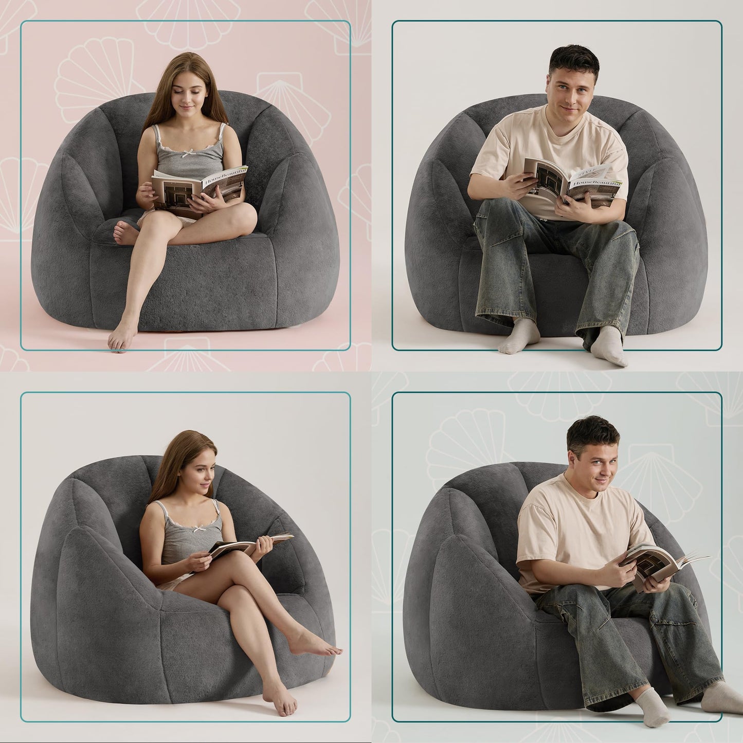 Giant Bean Bag Chair – Beige