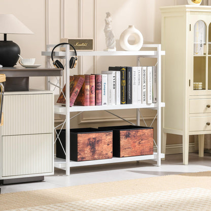 HCHQHS 4-Tier Industrial Bookshelf
