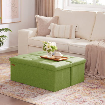 HAUSFRAU 31.5" Storage Ottoman Bench