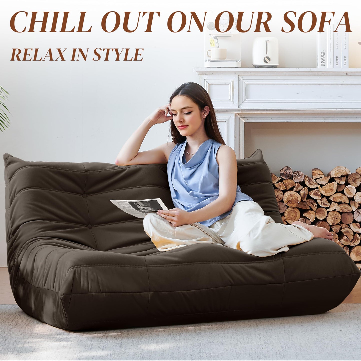 Dark Gray Bean Bag Chair
