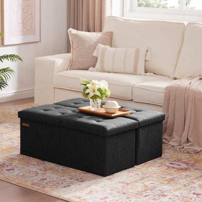 HAUSFRAU 31.5" Storage Ottoman Bench