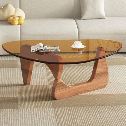EASYSOUL 32" Glass Coffee Table