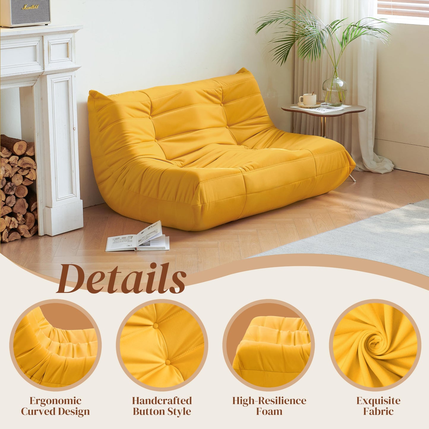 Dark Gray Bean Bag Chair