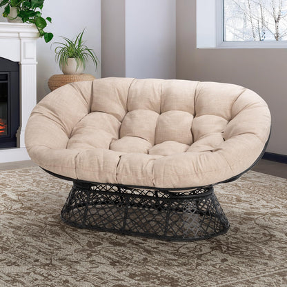 Bme 40" Papasan Swivel Chair