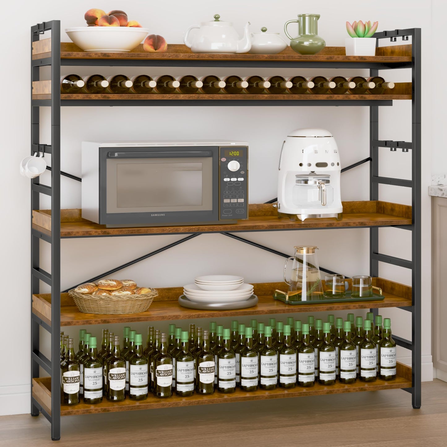 HCHQHS 6-Tier Bookcase