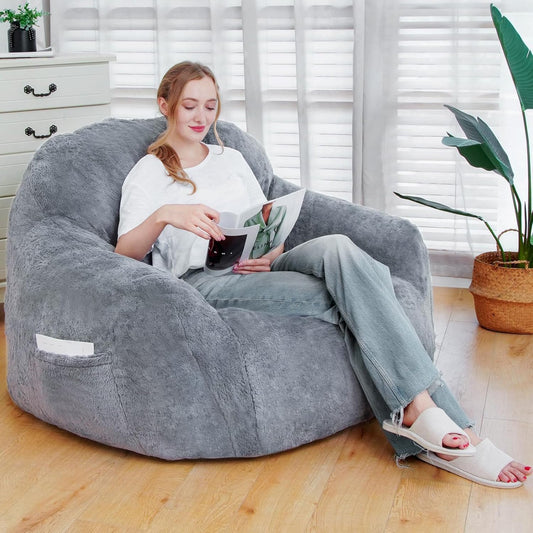 Giant Grey Bean Bag Chair