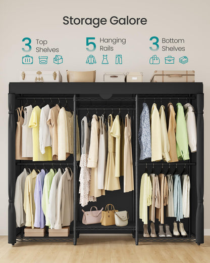 SONGMICS Heavy-Duty Portable Clothes Rack
