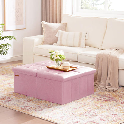 HAUSFRAU 31.5" Storage Ottoman Bench