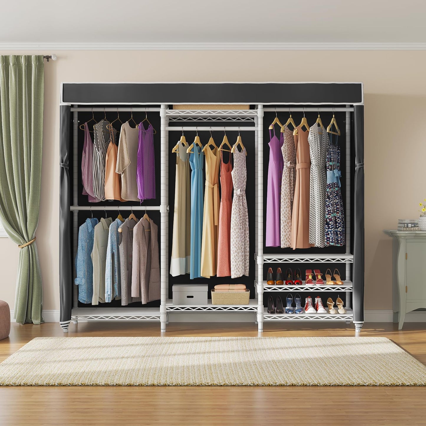 VIPEK V5C Heavy Duty Covered Clothes Rack