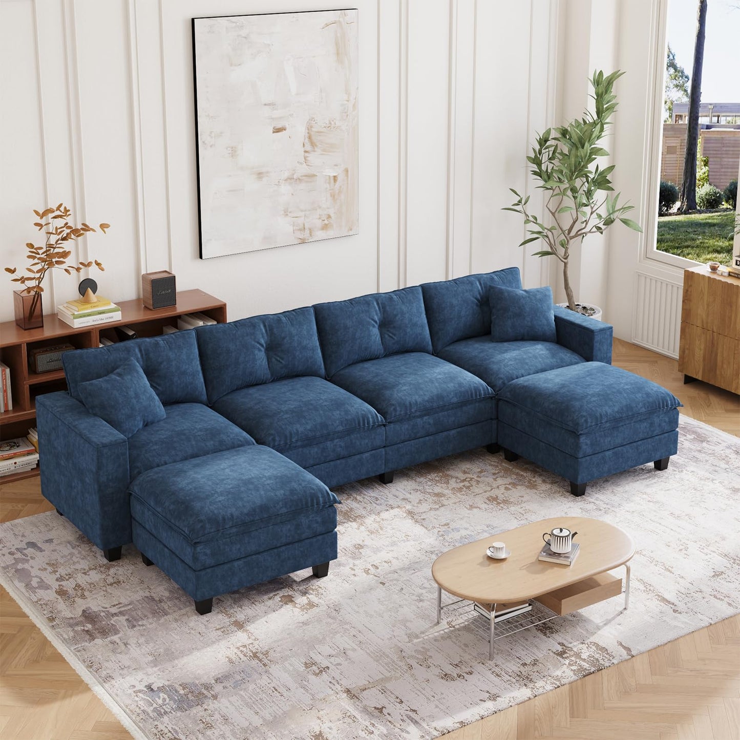 97" 5-Seater Modular Sofa – Beige
