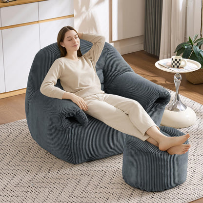 DAICO Bean Bag Chair White