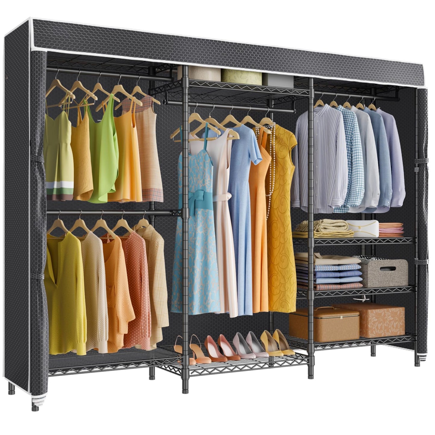 VIPEK V5C Heavy Duty Covered Clothes Rack
