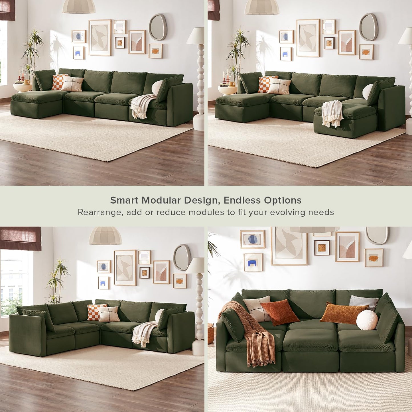 Mopio 6-Seater Modular Sofa Bed