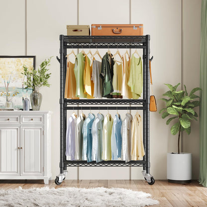 VIPEK R2 Rolling Clothes Rack with Wheels
