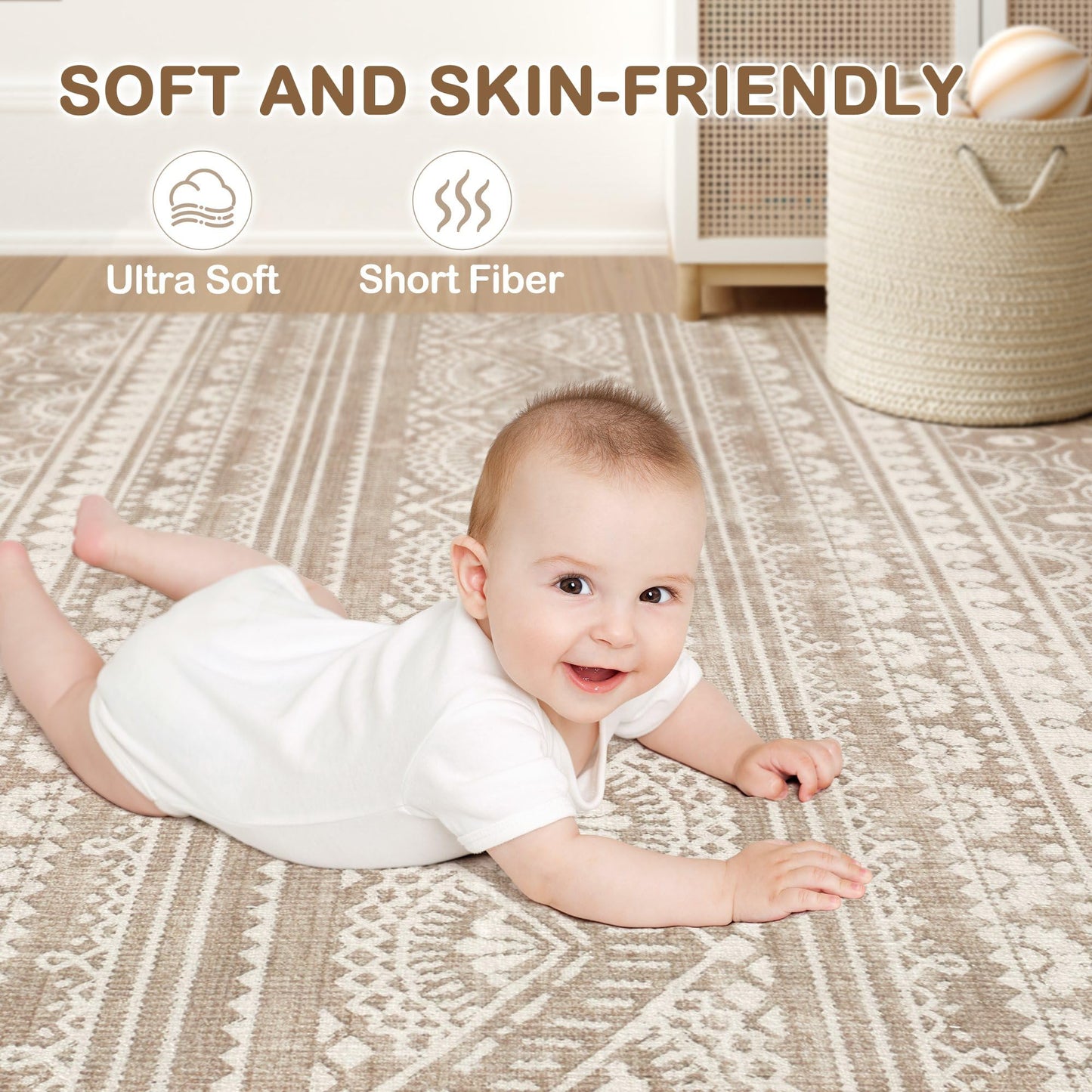 Tortania 9x12 Rug – Boho Cream Brown