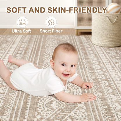 Tortania 9x12 Rug – Boho Cream Brown