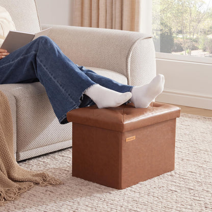 HAUSFRAU 31.5" Storage Ottoman Bench