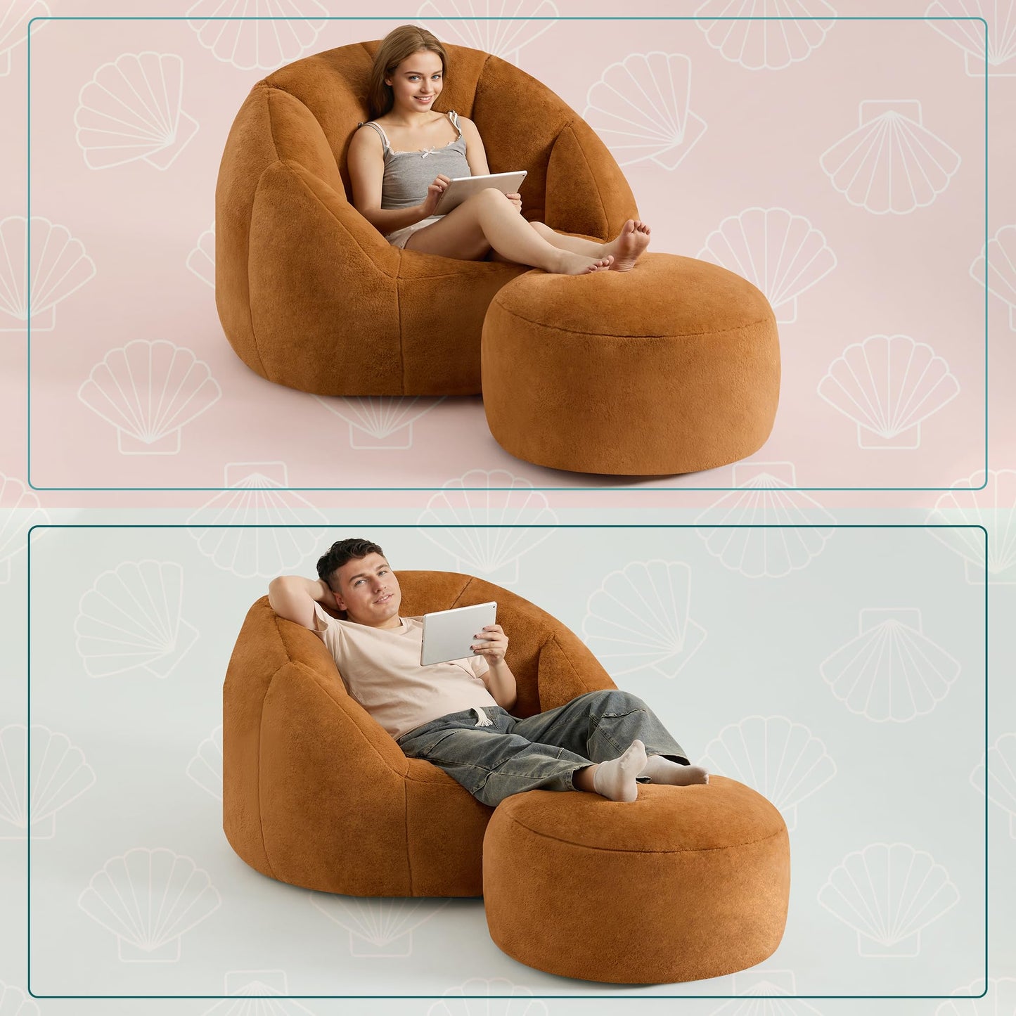 Giant Bean Bag Chair – Beige