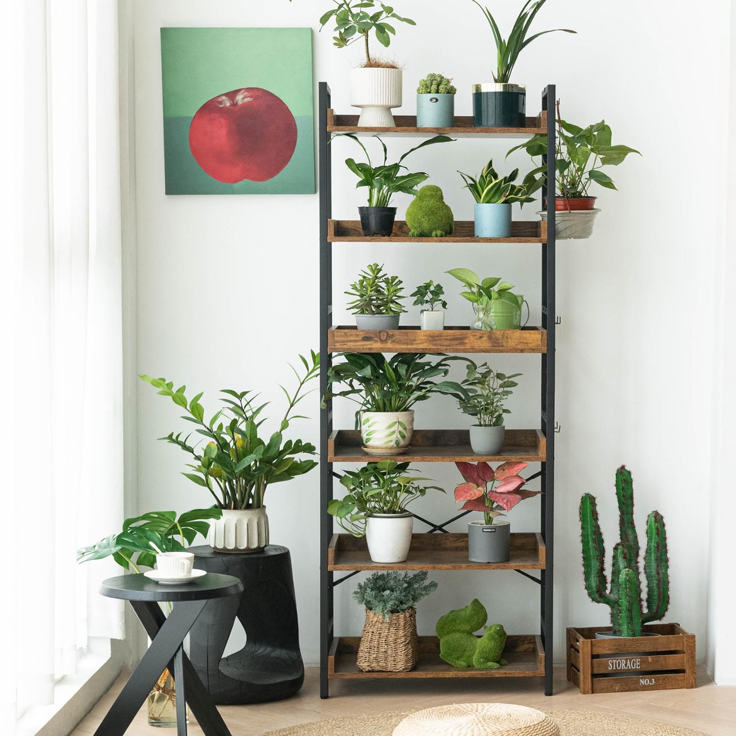 HCHQHS 6-Tier Bookcase