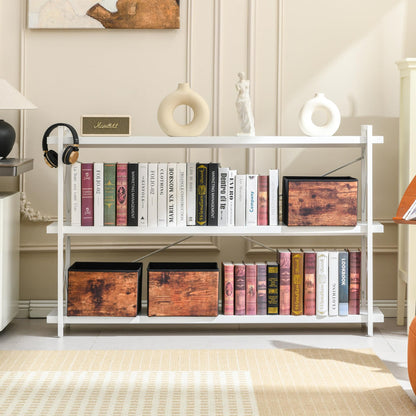 HCHQHS 4-Tier Industrial Bookshelf