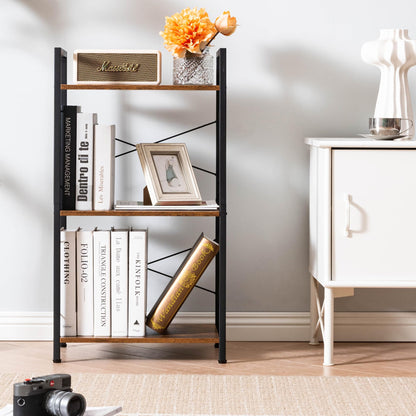 HCHQHS 4-Tier Industrial Bookshelf