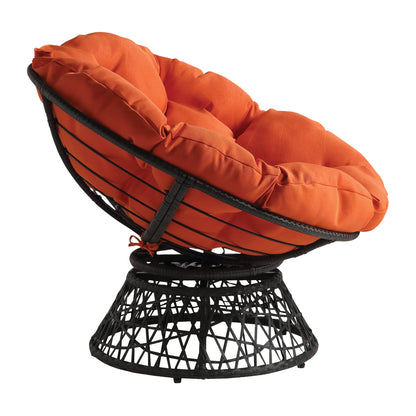 OSP Swivel Papasan Chair White