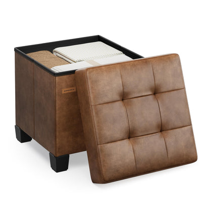 SONGMICS 15"x43"x15.7" Storage Ottoman Bench