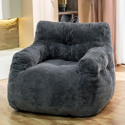 Grey Large Bean Bag Chair