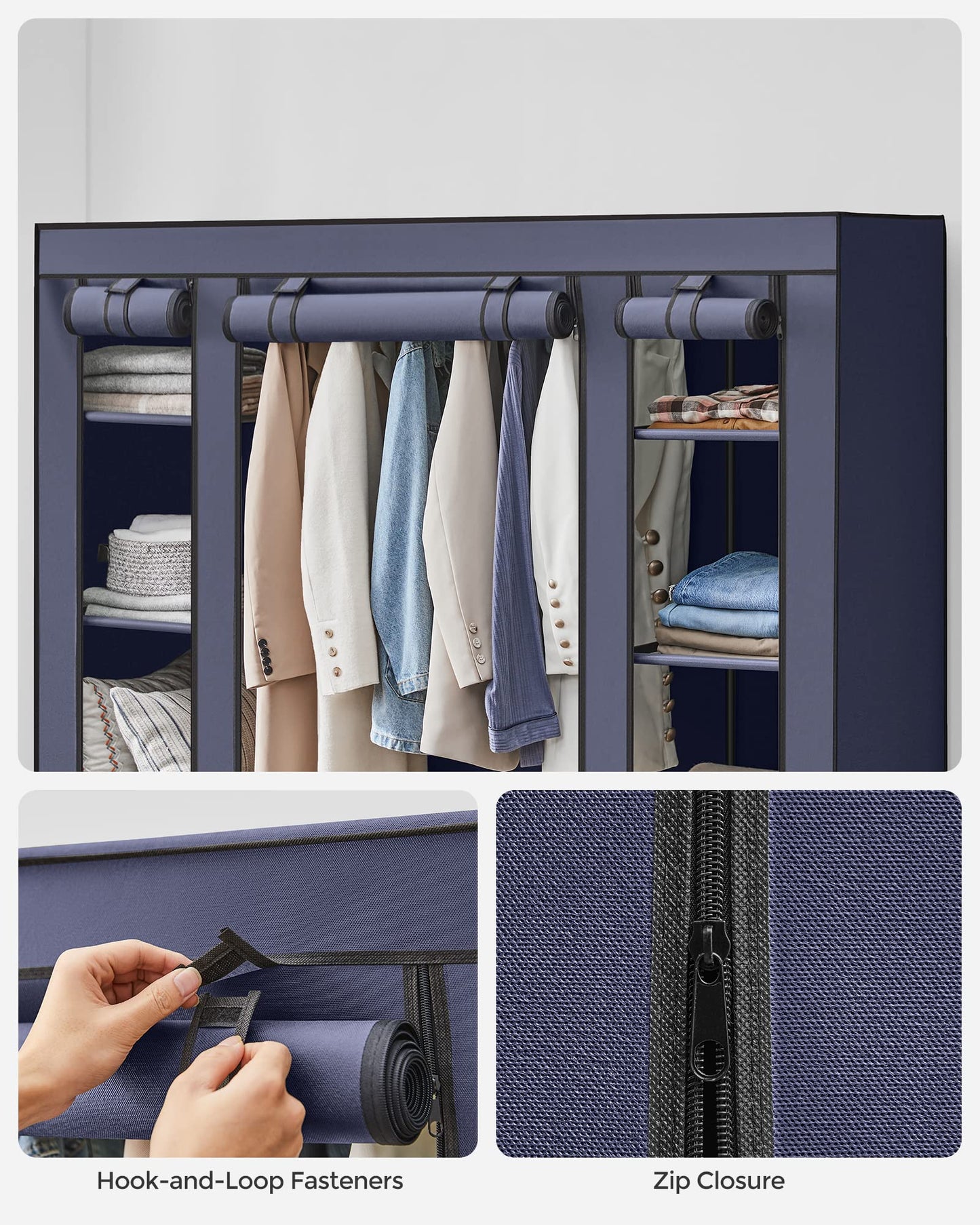 SONGMICS Portable Closet Wardrobe