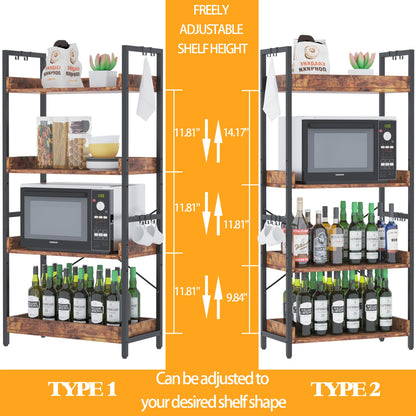 HCHQHS 6-Tier Bookcase