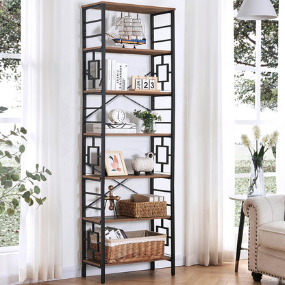 HOMISSUE 84" Metal Bookshelf