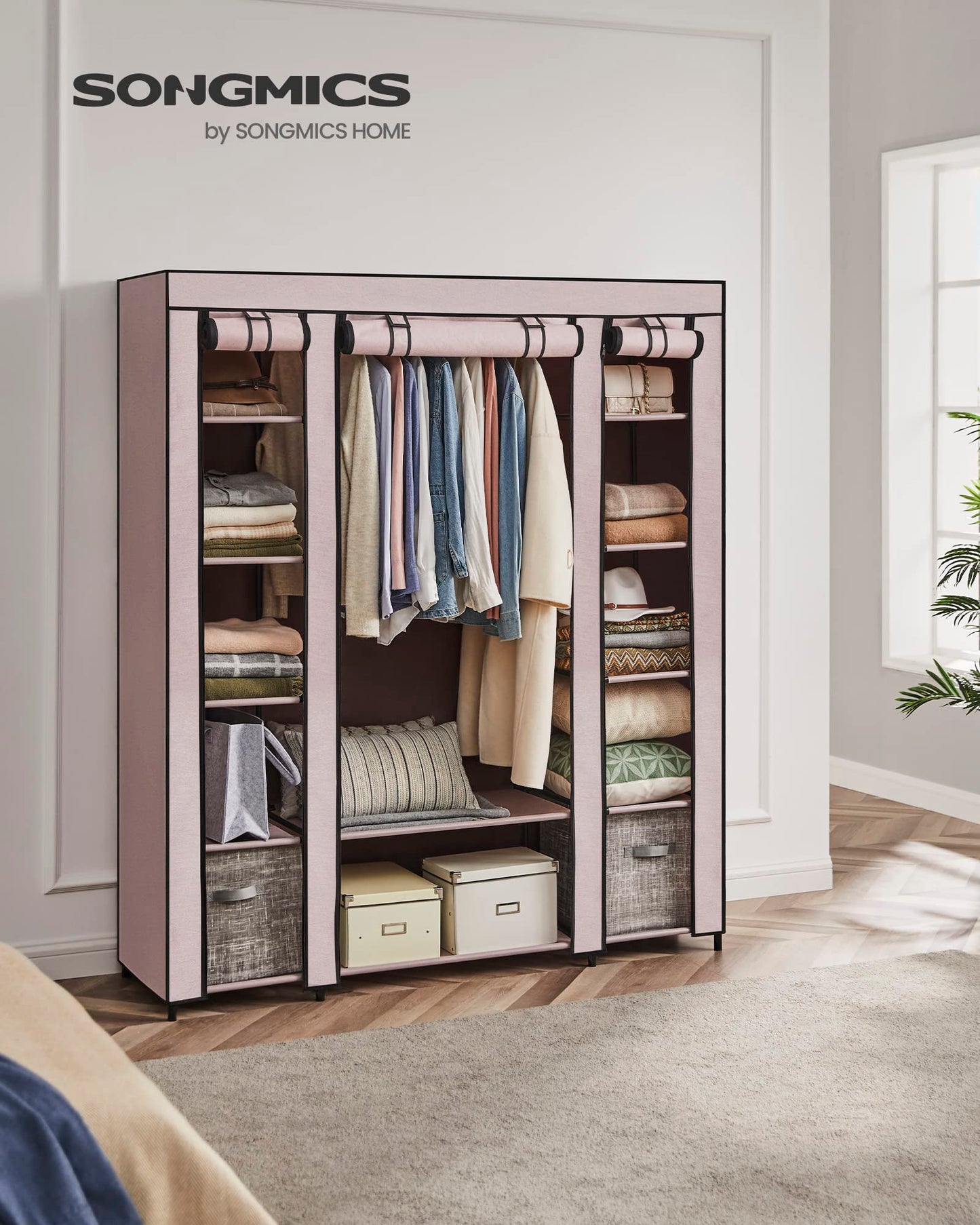 SONGMICS Portable Closet Wardrobe